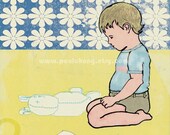 A SITTING BOY 