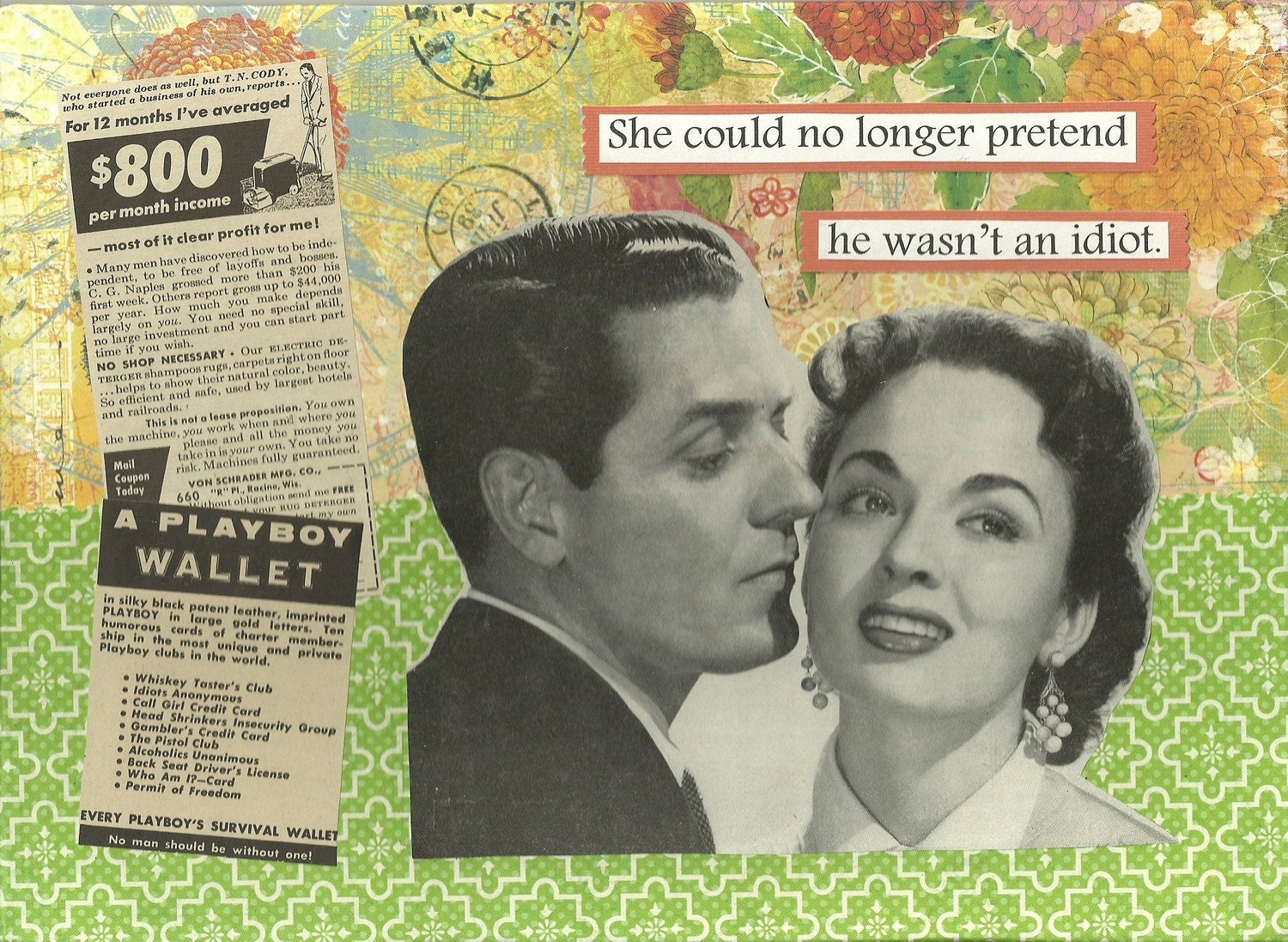 She Could No Longer Pretend He Wasn't An Idiot Greeting Card