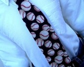 Baseball Necktie - Navy Blue Tie for Men or Boys