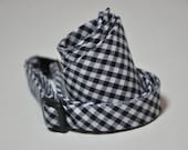Freestyle Bowtie for Men Navy Blue Gingham