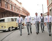 Gingham Neckties for Your Wedding Party - Boys Ties or Mens Neckties - Lots of Colors