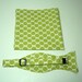 Mens Freestyle Bow Tie in Lime Green Dots