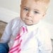 Boys Necktie Pink Stripe Toddler Baby Tie