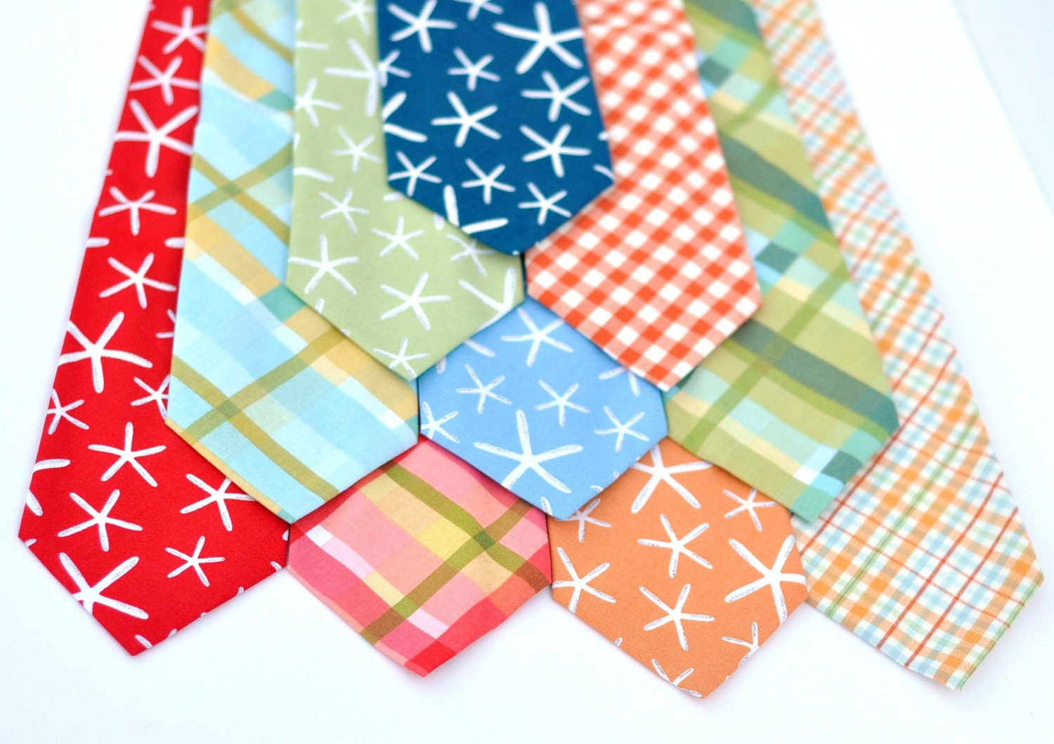 Neckties - Seaside Necktie Collection - Baby Toddler Boys or Mens Ties - Beach Wedding