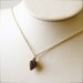 Pine -- Longing For Winter - Gold Charm Jewelry, Winter Themed, Pinecone, Momento Jewelry, Gold Necklace