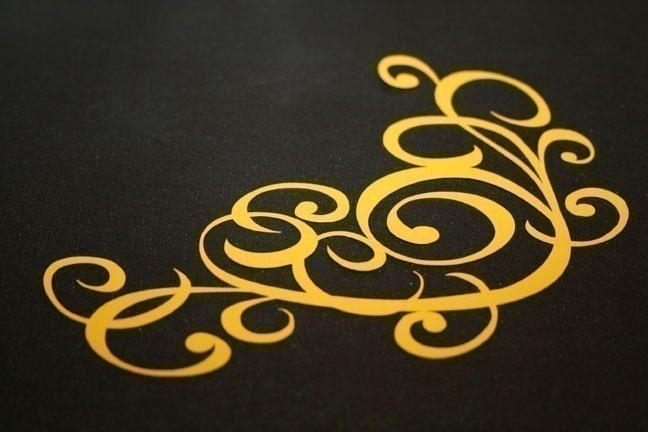 Scrapbooking Scroll 9 - Yellow