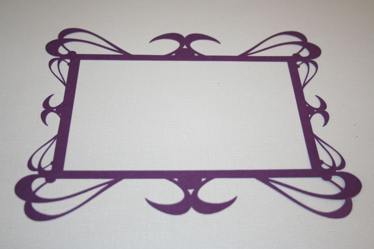 Frame Scrapbooking scroll - border swirly-line - purple