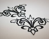 Scrapbooking Scroll - 23 - black - set of 2