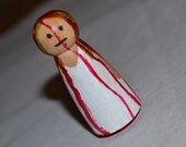 Carrie - Wooden Peg Figure