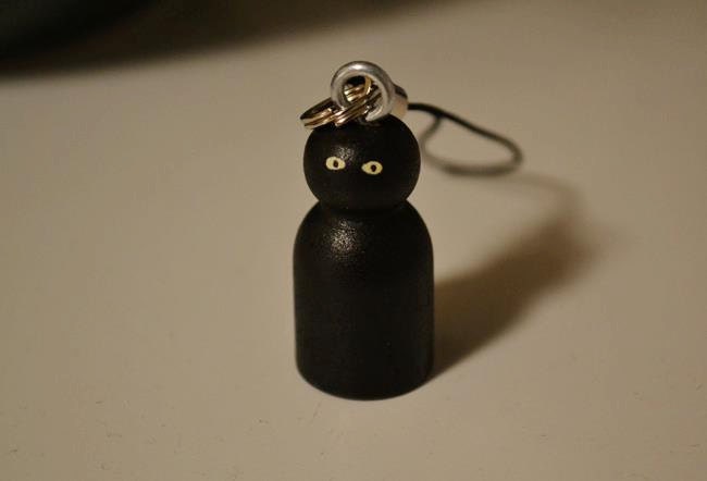 Rubberman (American Horror Story) Wooden Peg - cell phone charm