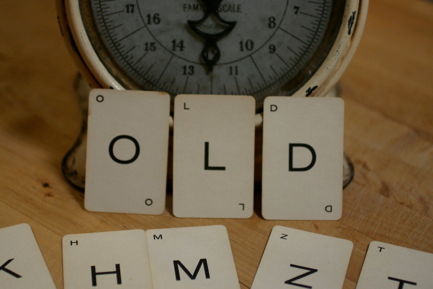 Game Cards Vintage Alphabet Letter For Crafts, Collage, Art 12