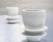 Double Flanged Stoneware Cup by Sara Paloma