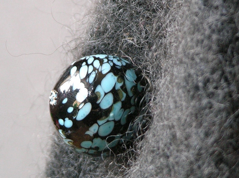Midnight Blue Bobble Brooch
