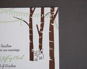 Celebration - letterpress wedding invitation