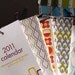 Mid-Century Modern 2011 letterpress wall calendar