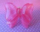 Sparkly Pink Bow Ring