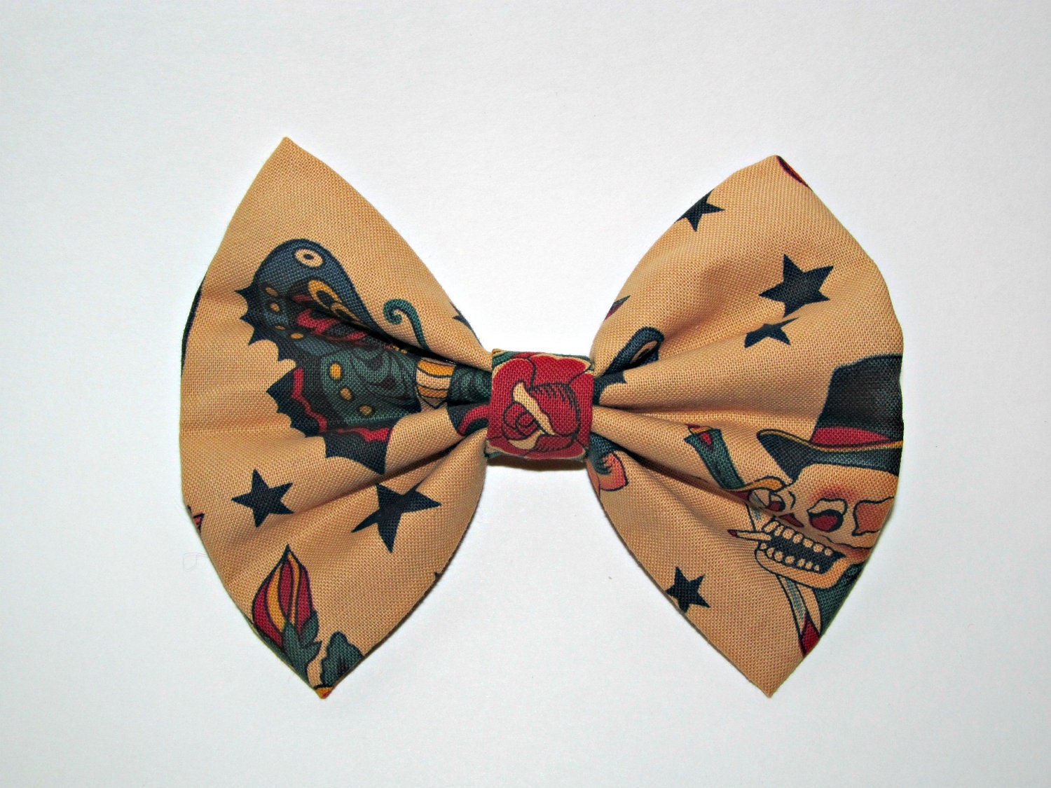 Tattoo Flash Fabric Hair Bow