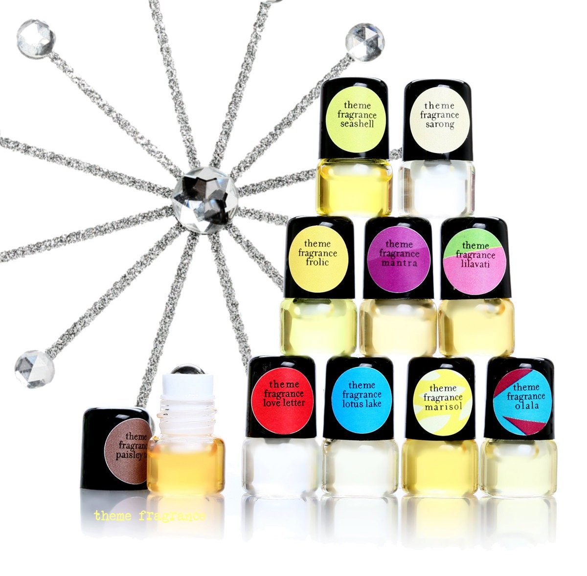 Custom Perfume Gift Set- Mini perfume oil samples. Perfect for You. Create your own fragrance.   Gift