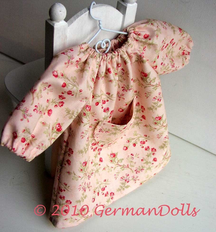 CUSTOM Doll Clothes, LARGE 14-15 INCHES Roses Pocketdress, Waldorf inspired Doll Clothes