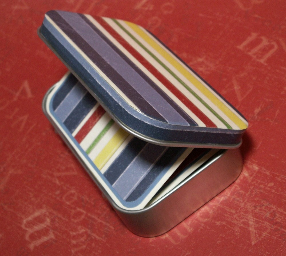 Pocket Album - Altered Tin with Accordion Album