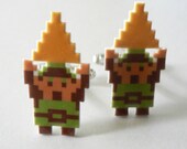 hyrule hero and triforce - cuffLINKS