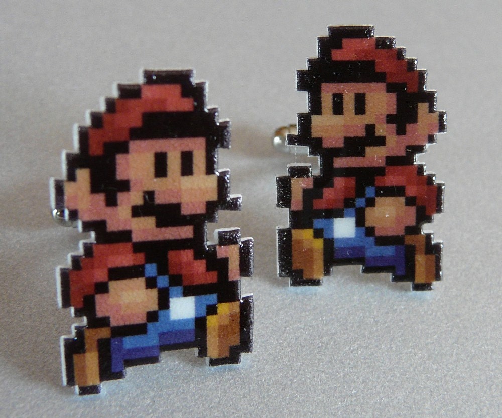 It's-a me - super mario 3 cufflinks