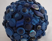 The Midnight Blue Wedding Button Bouquet