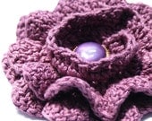 No-Seaming Crocheted Flower Pattern in PDF File