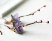 Little purple flowers earrings - zsb creations