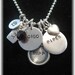 Family cluster necklace