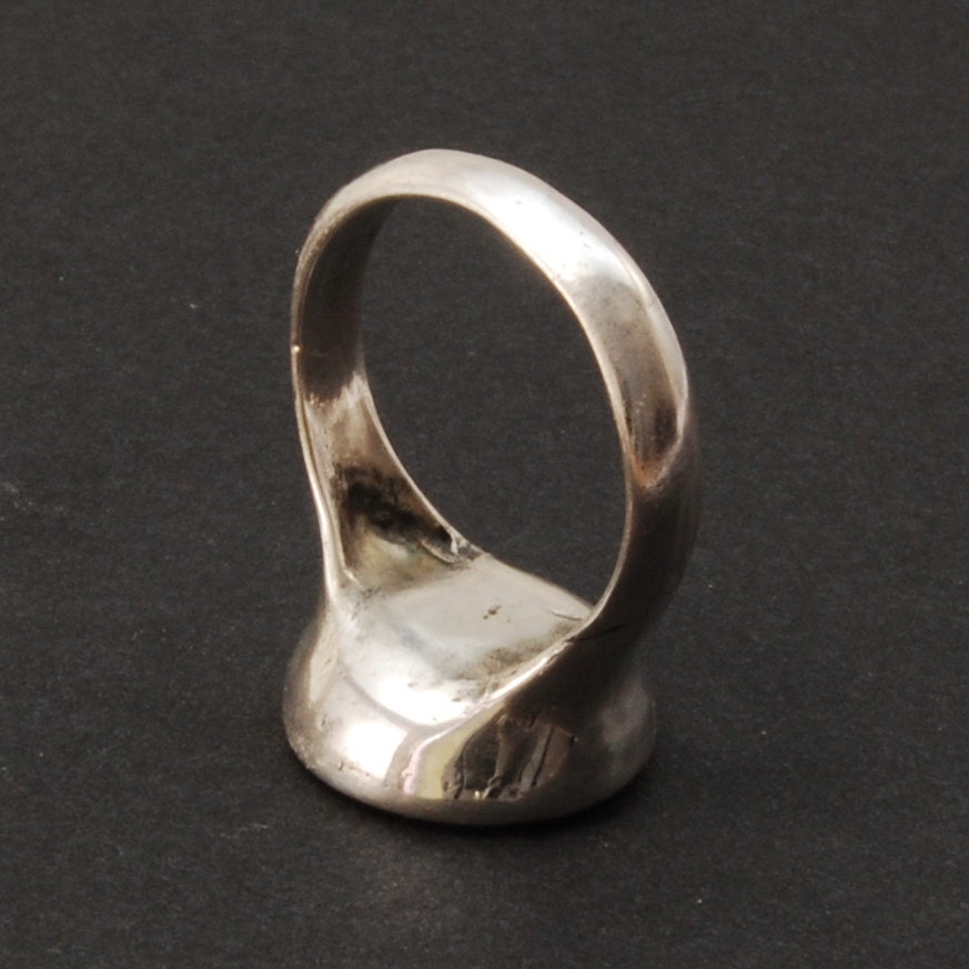 Oak Seal ring - silver