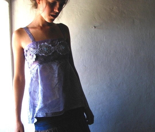Poppie hand dyed linen top reserved for zobeyda