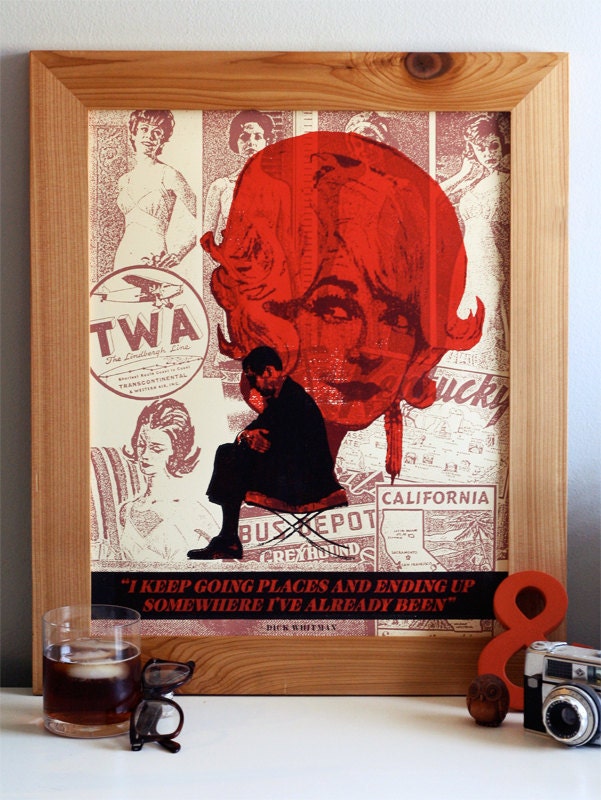 Going Places - Mad Men Art Print No. 04 - Limited Edition Silkscreen Print - Hero / Print Mafia Collaboration