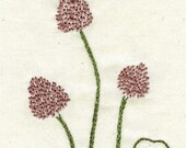 Clover stitchery pattern