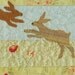 Hares applique picture pattern