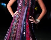 Glamarita Tie Me Up Tie Me Down Halter NECKTIE COCKTAIL DRESS in Black and Raspberry All Sizes And Colors Available