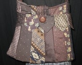 Glamarita Necktie Purse in Chocolate Brown MADE TO ORDER