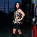 Glamarita TIE Me Up TIE Me Down Blue and Gold NECKTIE Halter Top All Sizes Available