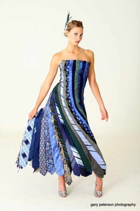 Glamarita Tie Me Up Tie Me Down Custom NECKTIE  Ballgown Available in All Colors and Sizes