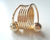 Vintage 1960's Modern Cocktail Ring - Tesla Coil