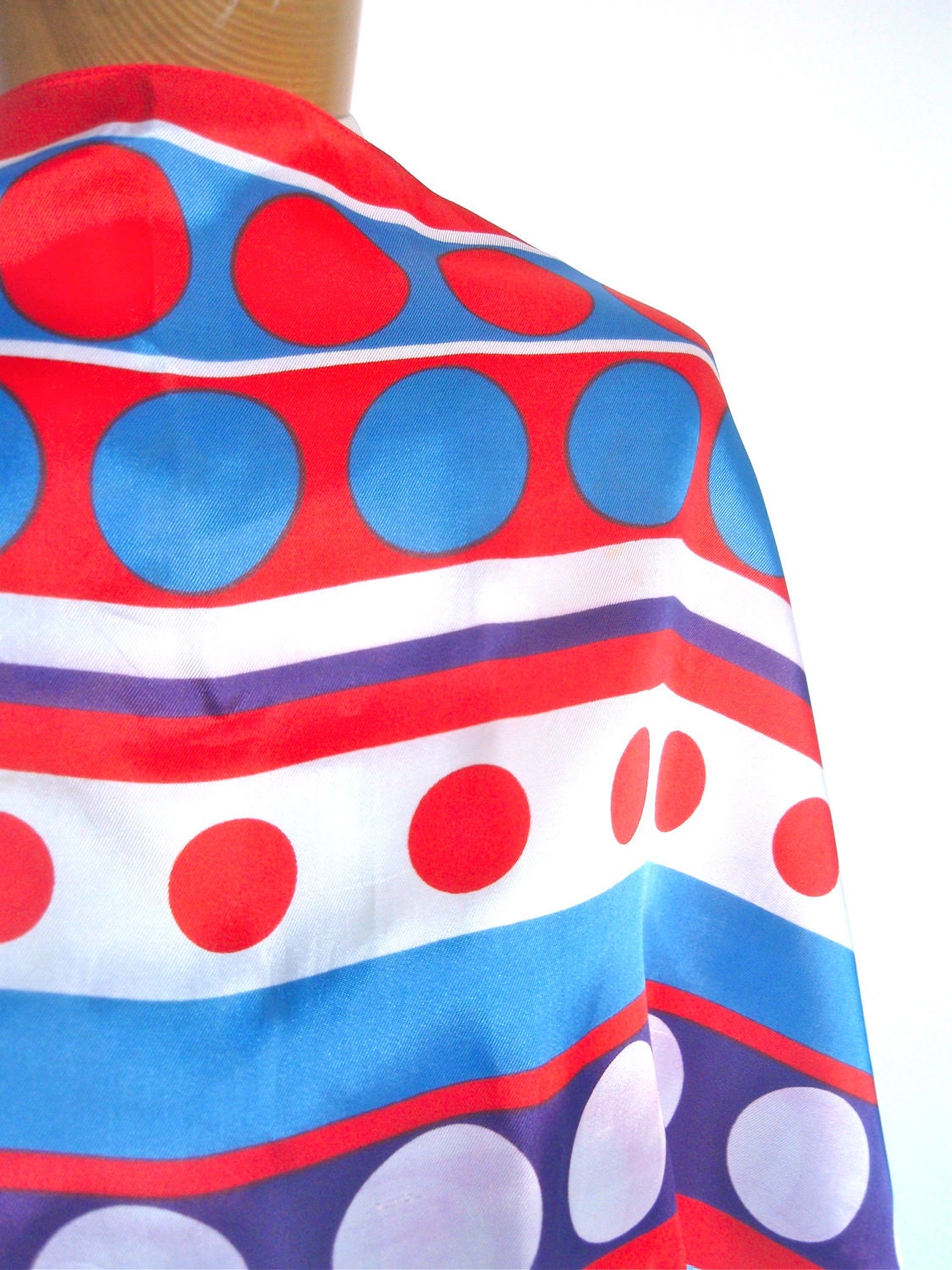Bi-Centennial Polka - an uber-Mod, vintage 1976 Vera Neumann Scarf