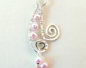 Shofar HaChesed II, sterling silver and rose pearl pendant.