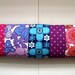 Long Vintage Patchwork Pillow / Cushion Cover - Extra long bolster style oblong - Pink, Blue and Mauve