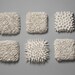 3-d textured wall tile, hydrangea
