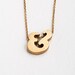 ampersand - 18k vermeil block letter initial necklace