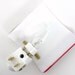 Fused Glass Night Light - Little Red Daisy