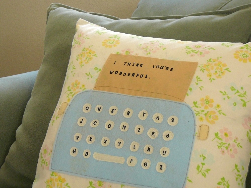 I Typed You a Message - Pillow