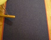 2' x 3'  outline wool felt rug