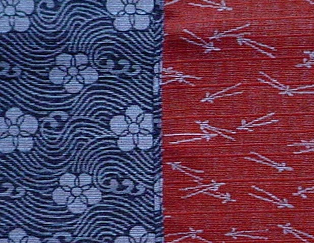 Small Size Two-Sided Cotton 'Tetsu Ume' Furoshiki Japanese Fabric  w/Free Shipping