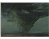 Tornado V  5 x 7 Original Painting on Ampersand Claybord by Torrie Smiley